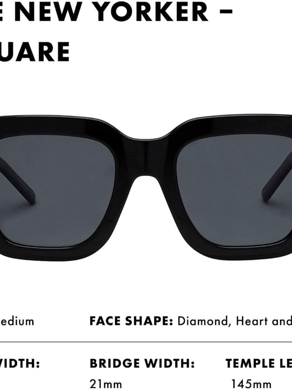 Prive Revaux The New Yorker Square Sunglasses – Handcrafted, Polarized Lenses wi - Picture 3 of 7